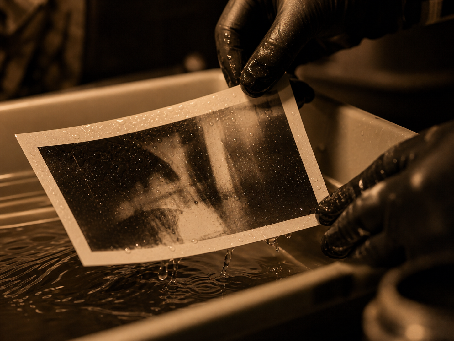 Stampa fine art ai sali d'argento su carta di cotone appena sviluppata